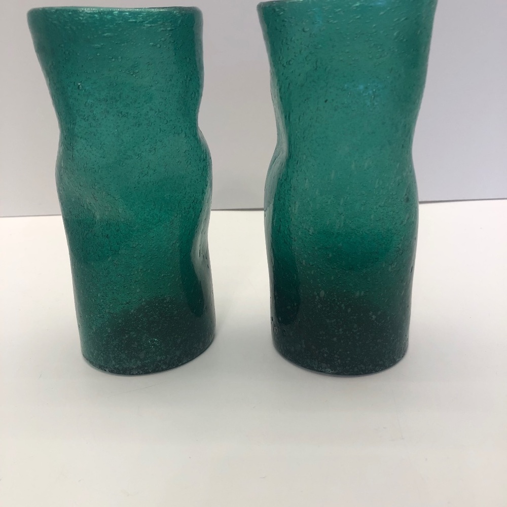 Murano Pulegoso Glass Vase Mid-Century Modern 6.25 " Tall x 2.75" Width